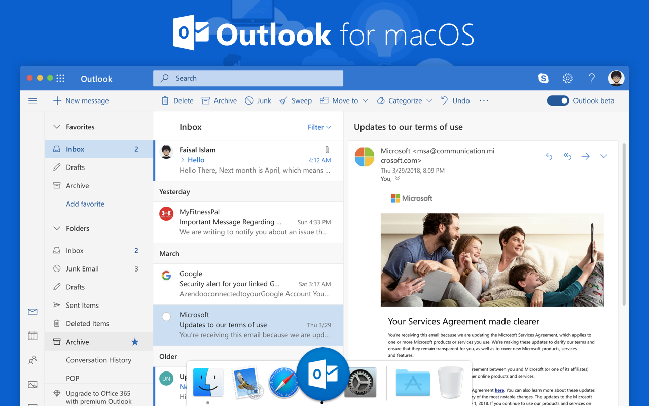 Outlook app for mac os