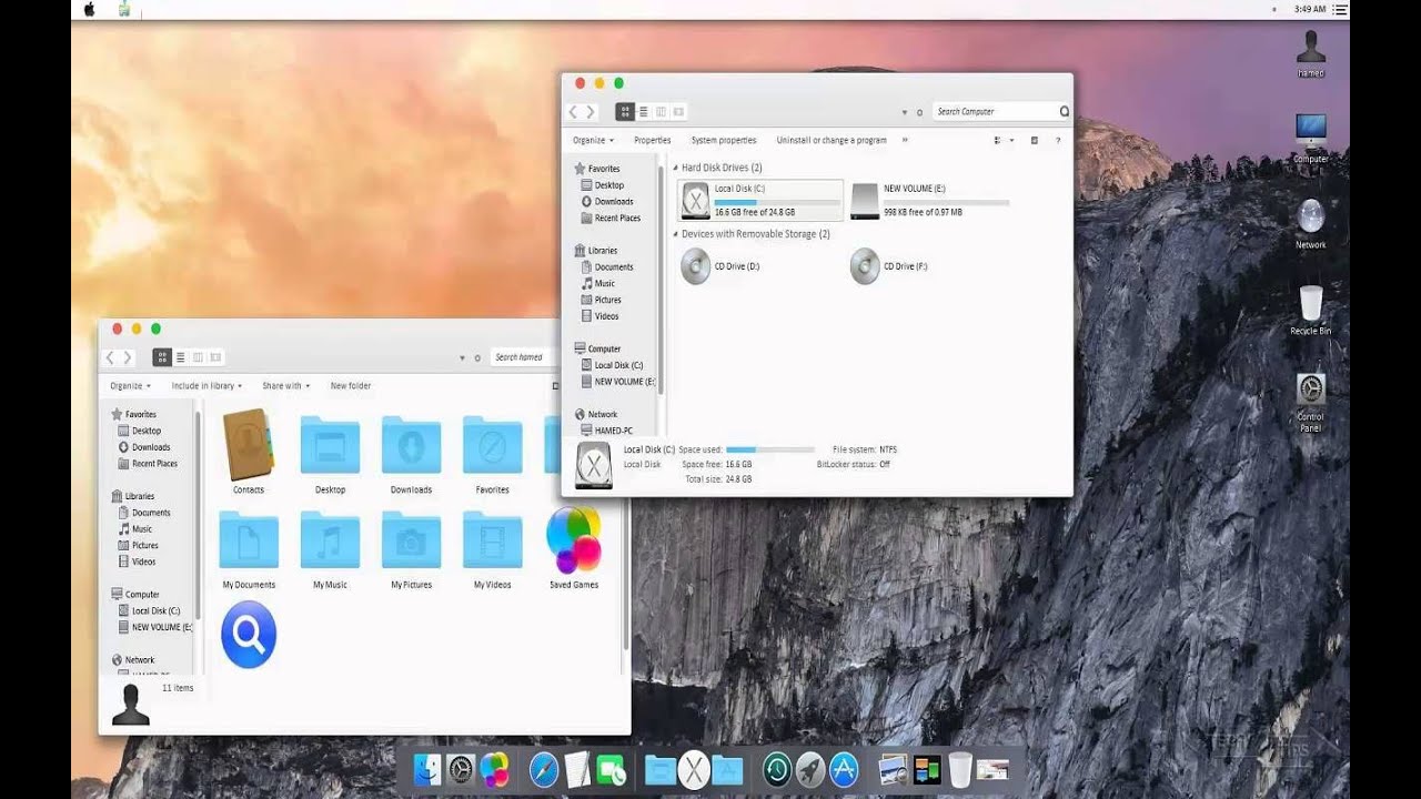 Download theme mac os x yosemite for windows 7 64